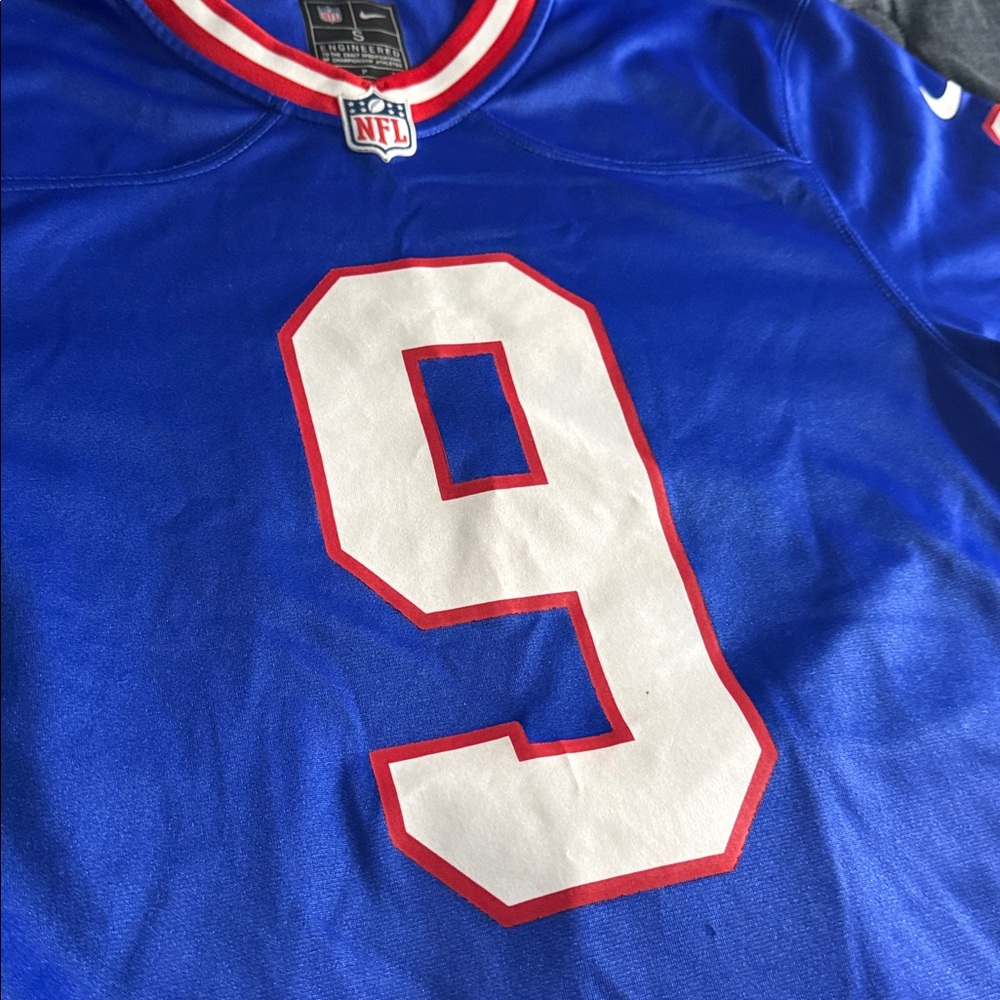 New York Giants #9 Malik Nabers NFL Classic Edition Home Nike Jersey - Picture 4 of 8